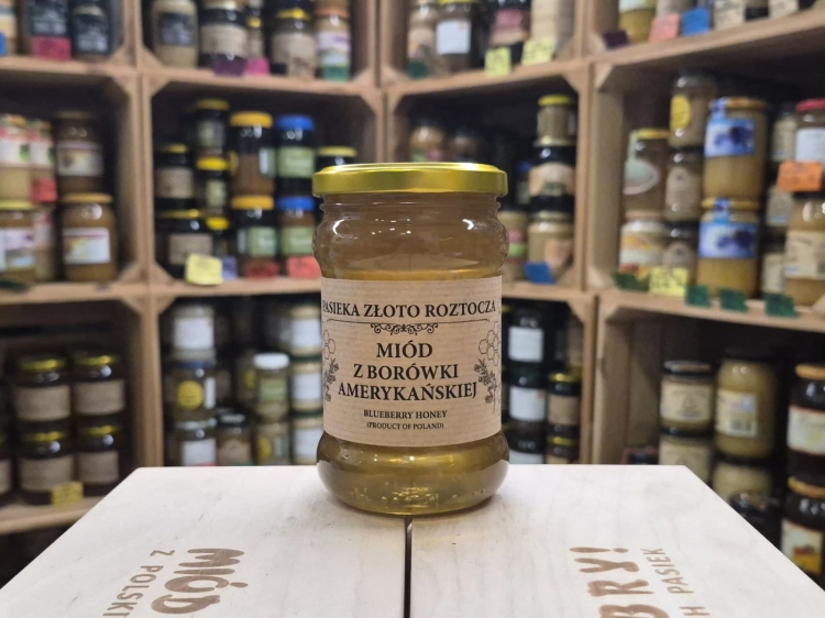 Miód borówkowy z pasieki Złoto Roztocza 400g