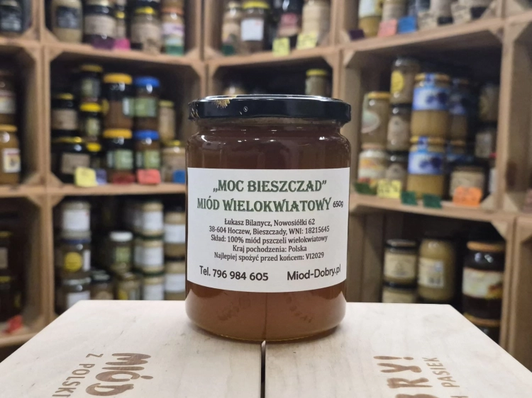 Miód Bieszczadzki 650g wielokwiatowy