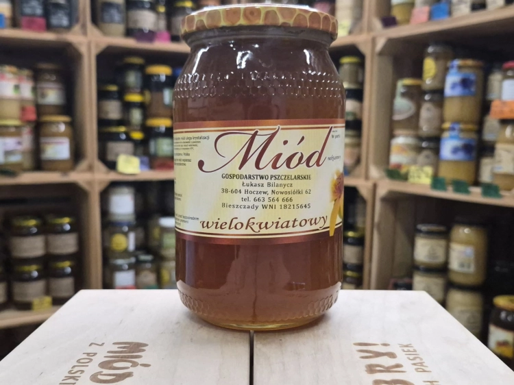 Miód Bieszczadzki 1200g wielokwiatowy