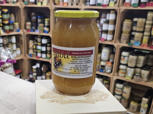 Miód wielokwiatowy: wierzba, śliwa, głóg 1200 g