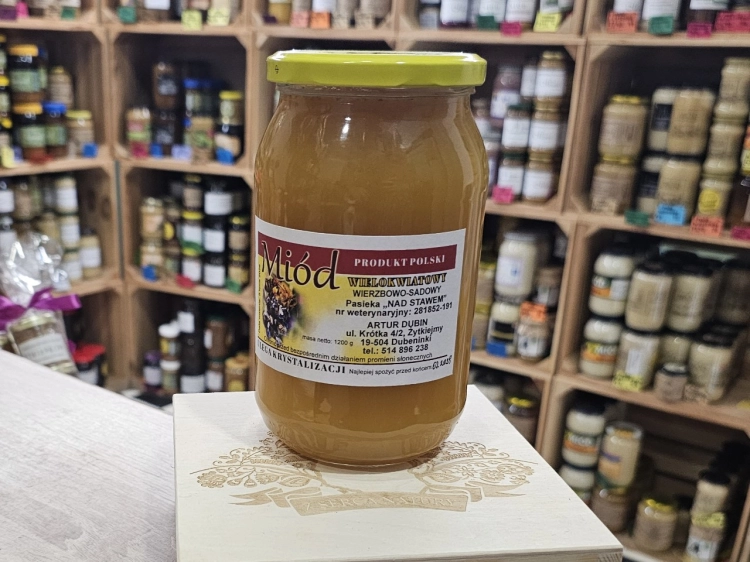 Miód wielokwiatowy: wierzba, śliwa, głóg 1200 g