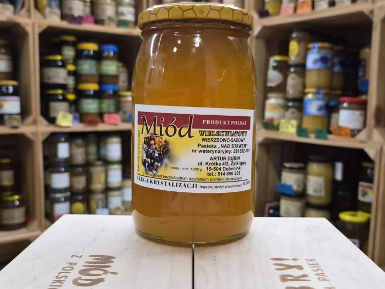 Miód wielokwiatowy: wierzba, śliwa, głóg 1200g