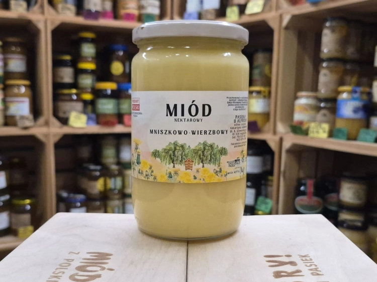 Miód mniszkowo-wierzbowy 1000g