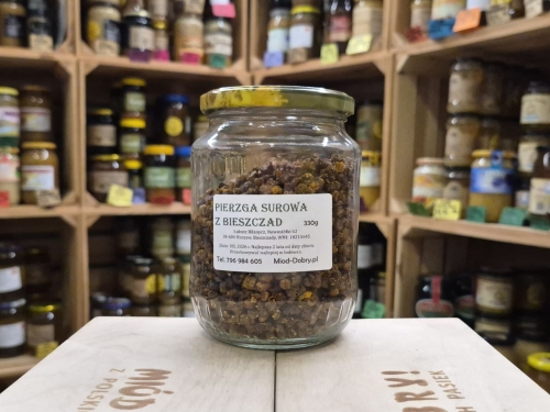 Surowa pierzga pszczela 330g z Bieszczad