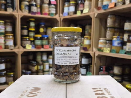 Surowa pierzga pszczela 125g z Bieszczad