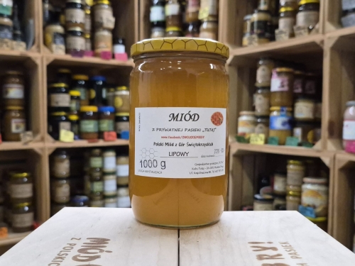 Miód Lipowy z pasieki Jakuba Tutaja 1000g