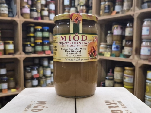 Miód Dyniowo-Cząbrowy z Kujaw 1000g