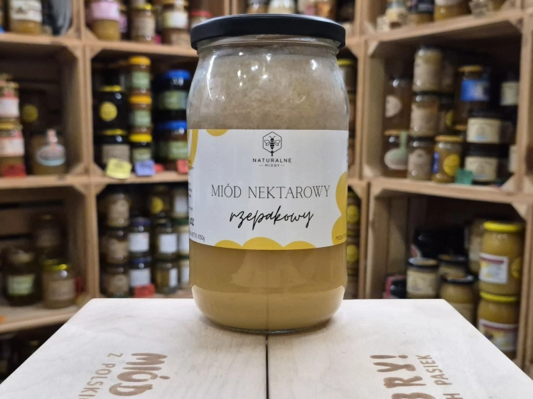 Miód Rzepakowy 1050g rocznik 2026