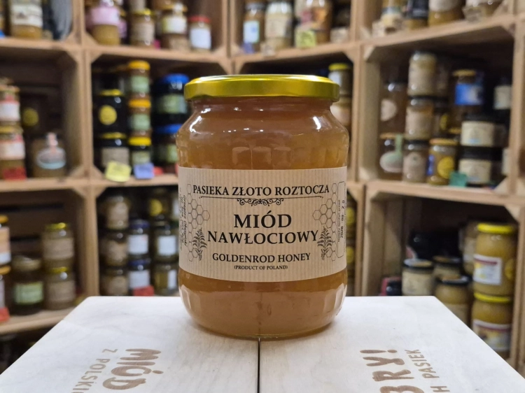 Miód Nawłociowy z Roztocza 1000g rocznik 2026