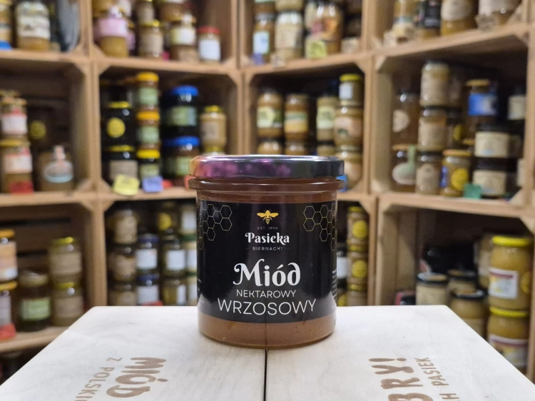 Miód Wrzosowy z Borów Dolnośląskich 450g rocznik 2026