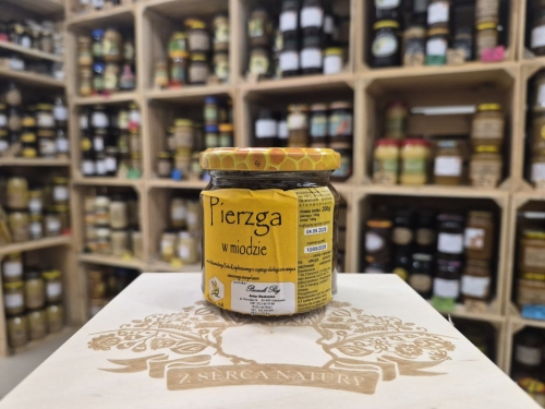 Pierzga niepodsuszana (100g) zalana miodem (100g)