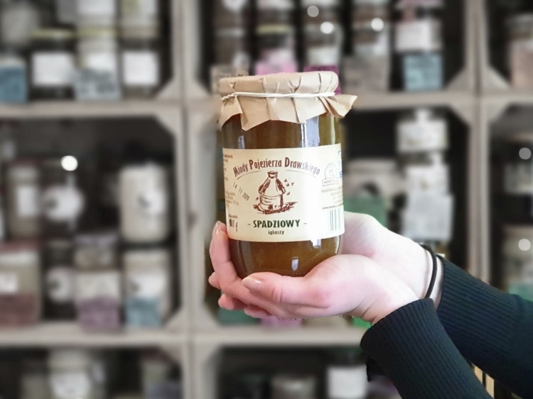 Miód Spadziowy Iglasty Jodłowy 1000g skrystalizowany