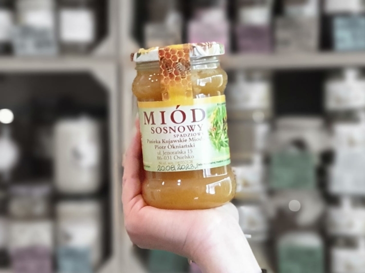 Miód Spadziowy Iglasty Sosnowy 400g skrystalizowany