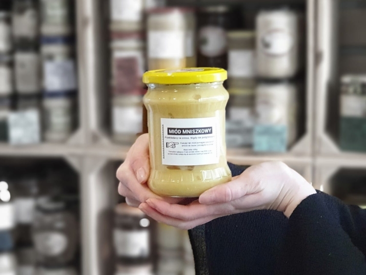 Miód Mniszkowy 650g przekładany na zimno