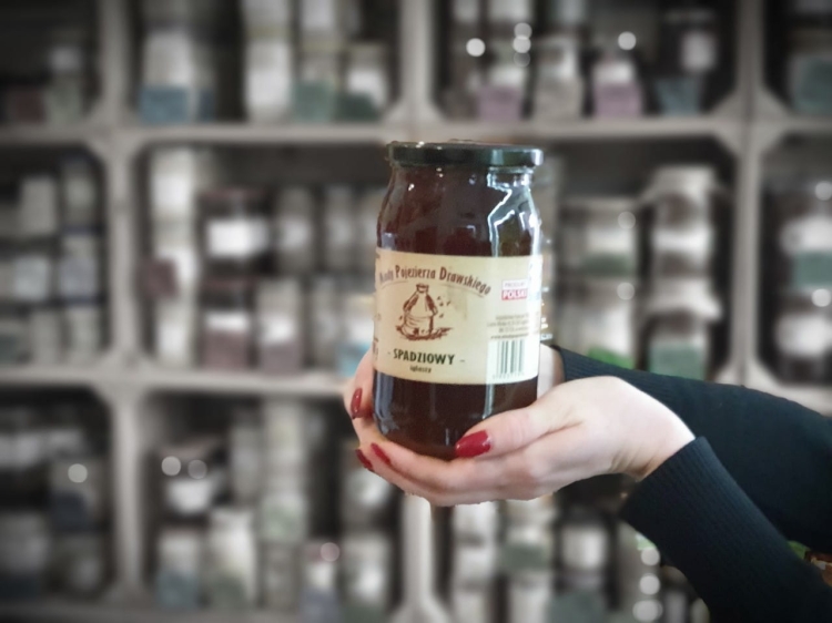 Miód Spadziowy Iglasty Jodłowy 1000g płynny