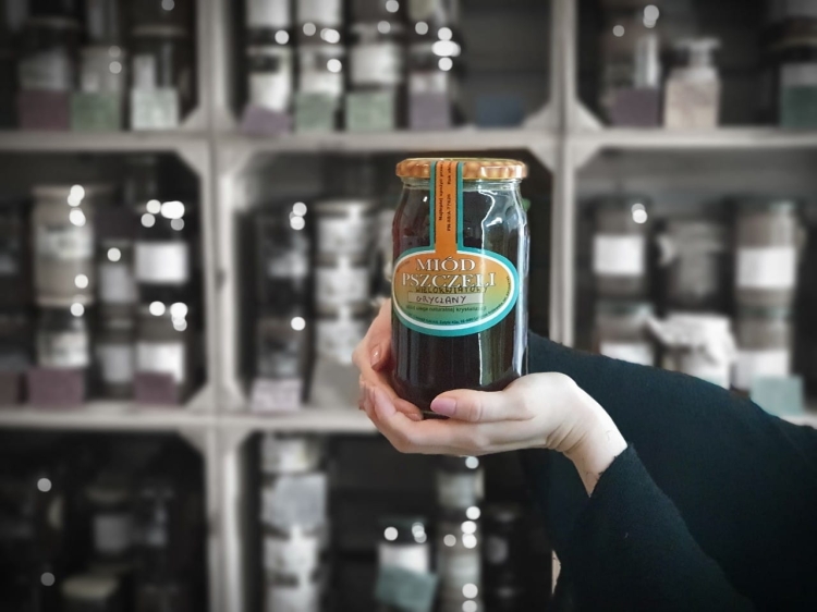 Miód Wielokwiatowo-Gryczany 1000g płynny