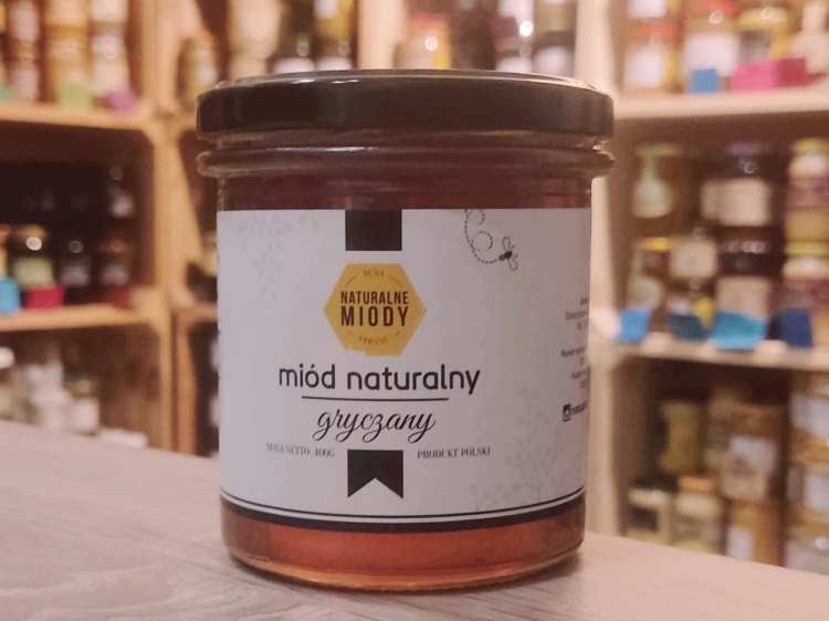 Miód gryczany 2021 z Wielkopolski 400g płynny