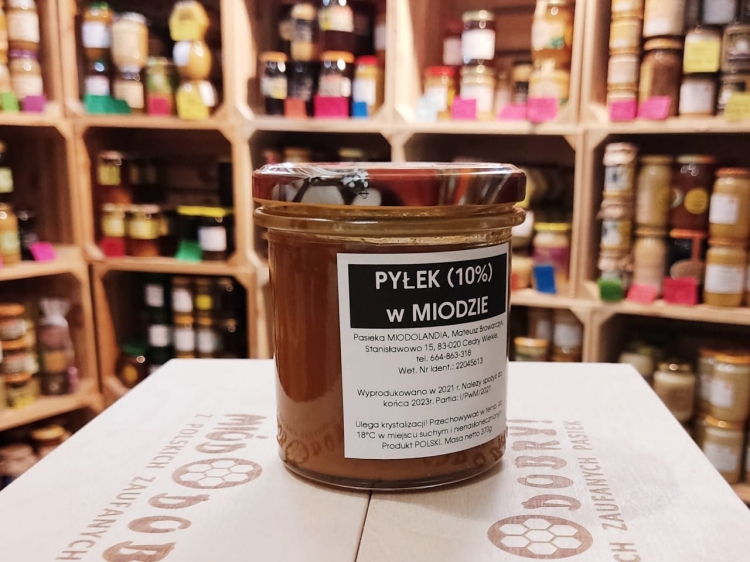 Miód z pyłkiem 370g