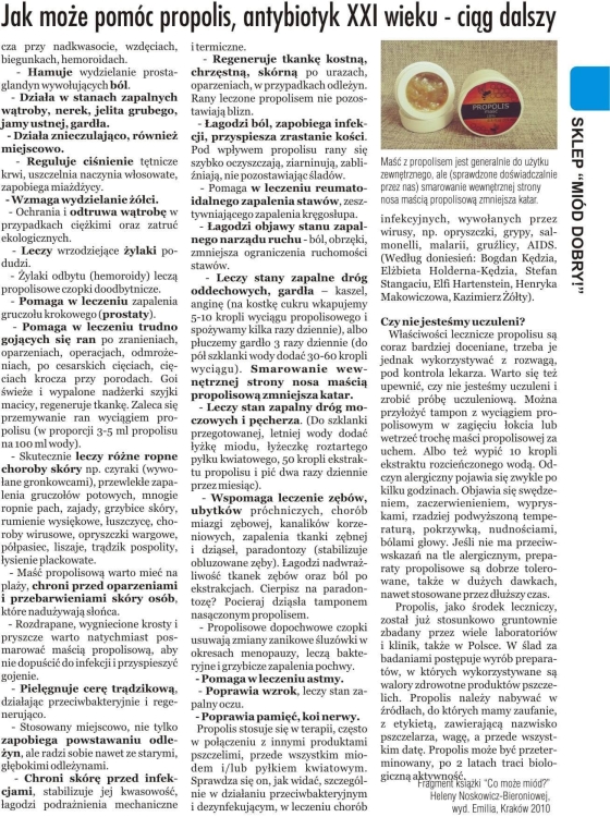 Propolis - na co pomaga? Fragmenty książki