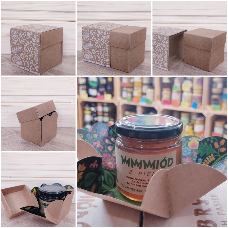 Prezentowe pudełko z miodem Miód Dobry