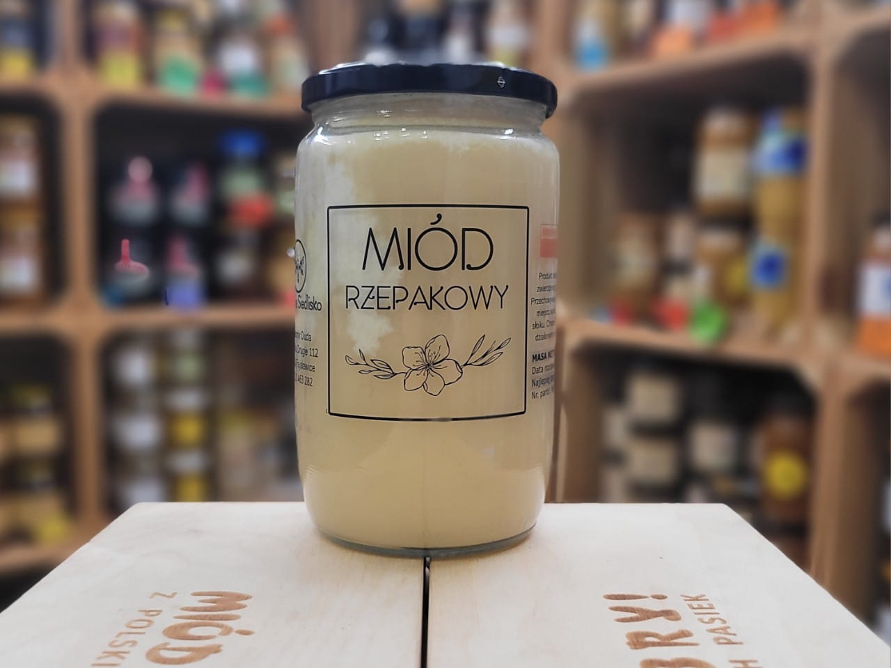 Miód Rzepakowy z Wyżyny Lubelskiej 980g